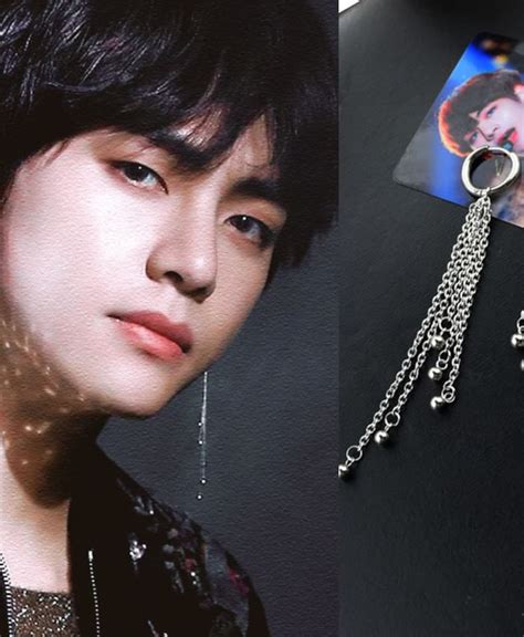 bts v chanel earring|kim taehyung Chanel earrings.